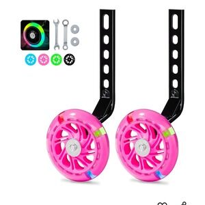 Kids Bike Training Wheels with LED Lights‎ - Universal Fit for 14-20 Inch Bikes